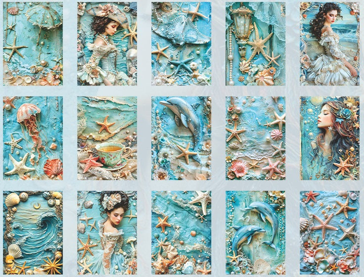 Mermaid Diary Scrapbook Paper Set - 180 Sheets