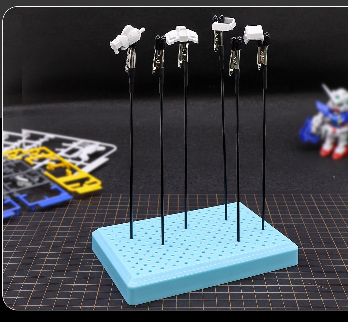 Model Painting Clips with Stand 5-Pack | Gunpla Tools