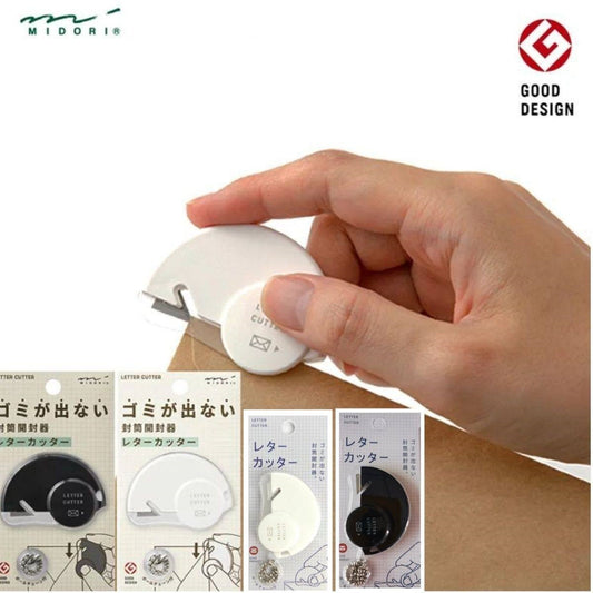 Midori Letter Cutter Mini Size with Chain GOOD DESIGN - 2 Pack