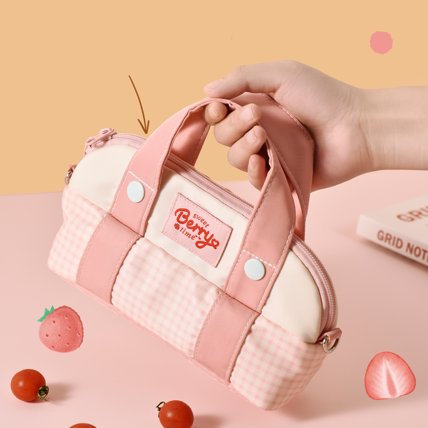 M&G Mobaggi Handheld Pencil Case Stationery Bag Makeup Pouch