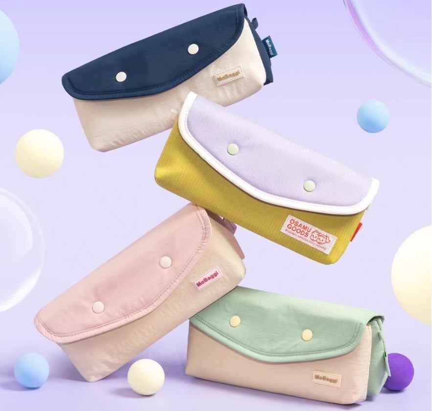 M&G Mobaggi Color-Block Snap Button Pencil Case 2in1 Detachable