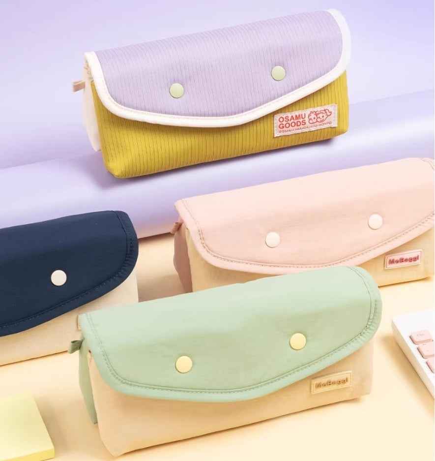 M&G Mobaggi Color-Block Snap Button Pencil Case 2in1 Detachable