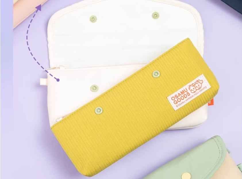 M&G Mobaggi Color-Block Snap Button Pencil Case 2in1 Detachable