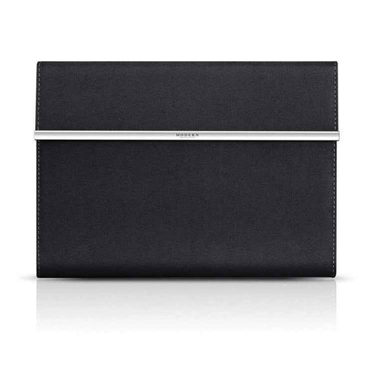 Modern Black Men’s Genuine Leather Briefcase File Folder A4