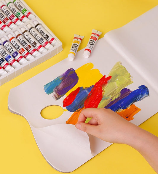 Mont Marte Tear-Off Paper Palette | 36 Disposable Sheets | Oil & Acrylic & Gouache