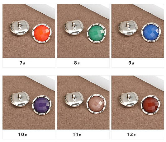 18-25mm Colorful Round Resin Buttons for Pajamas 60pcs