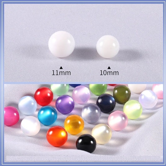 250pcs Colorful Resin Round Chinese Cheongsam Pearl Buttons