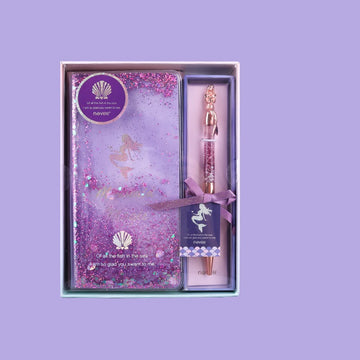 NEVER Ugekalender & Gelpen Gavesæt - Glitter Kviksand Cover