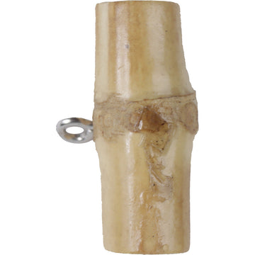 Handgemachte Bambus-Knotenknöpfe 2–4 cm mit Hakenöse, naturfarben