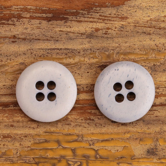 11.5mm/15mm Retro American Round-Edged Bovine Bone Buttons 12pcs