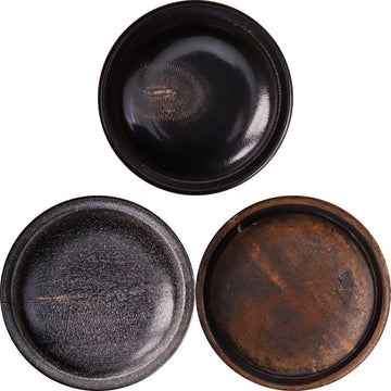 Genuine horn blind coat buttons: black, gray, and coffee button faces, blind shank