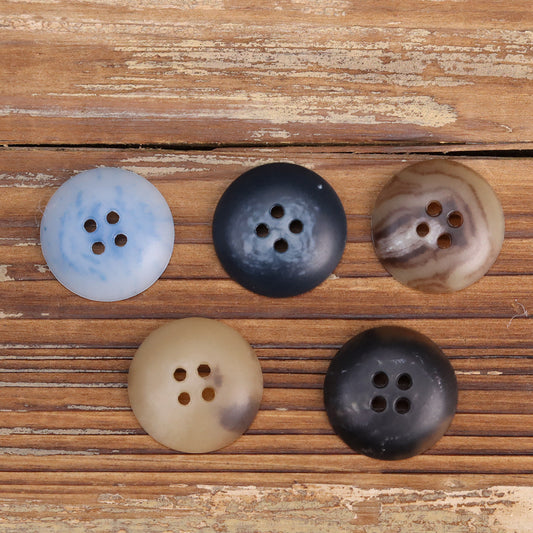 Bowl-Shaped Light Blue Pants Urea Buttons 30 Pack (5 Sizes)