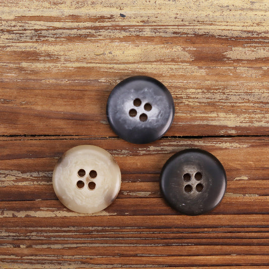 15-25mm Corduroy Workwear Urea Buttons 30 Pack (5 Sizes)