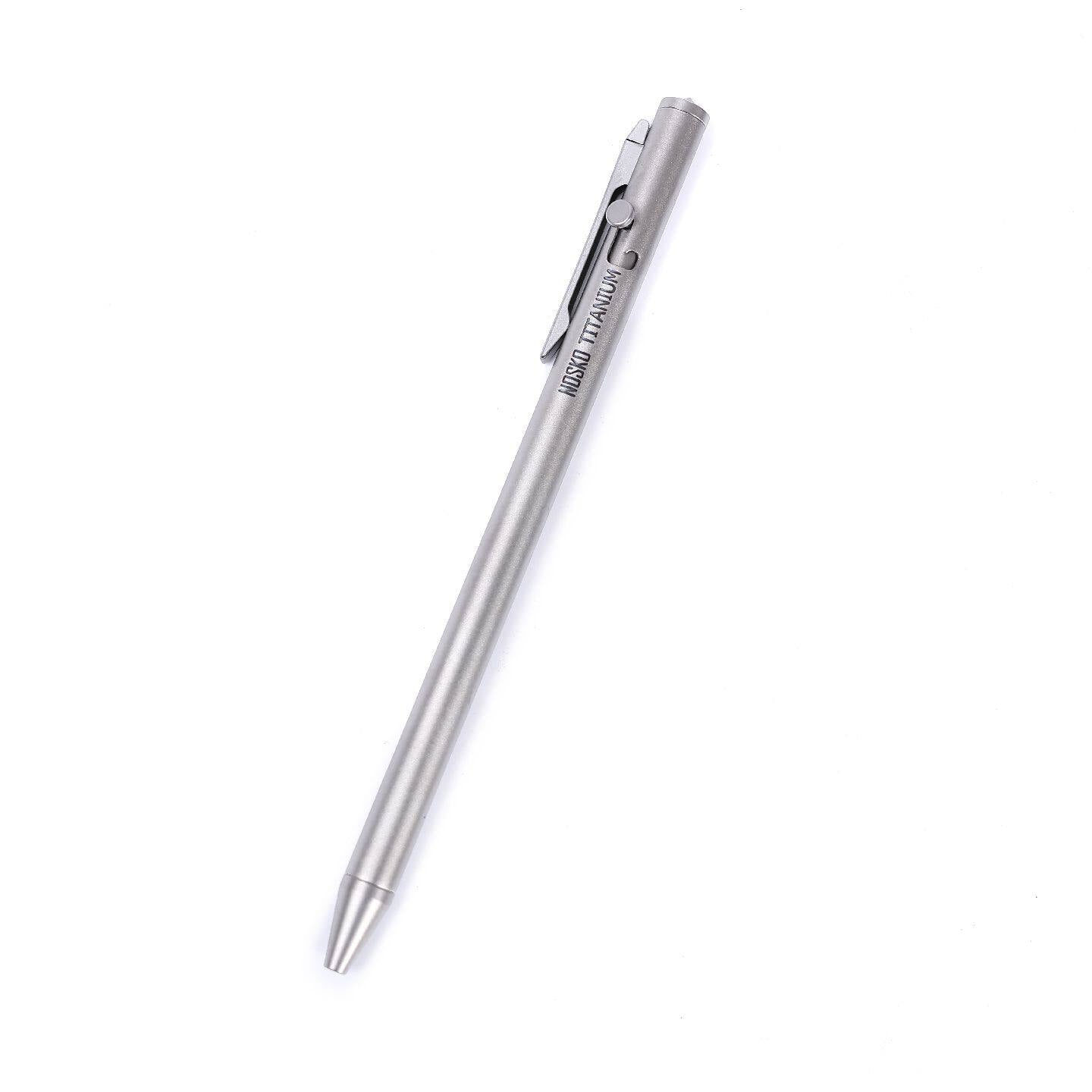 NOSKO Pure Titanium Bolt Action Tactical Gel Pen
