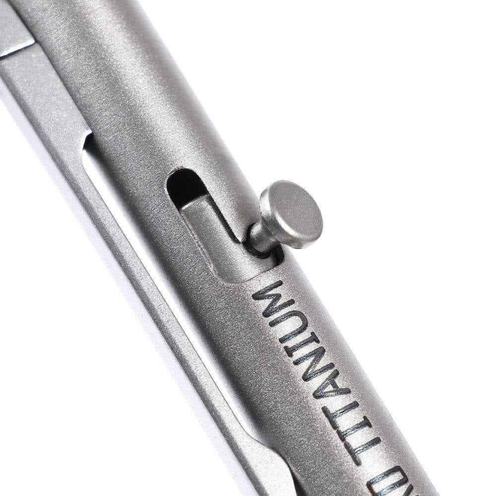 NOSKO Pure Titanium Bolt Action Tactical Gel Pen