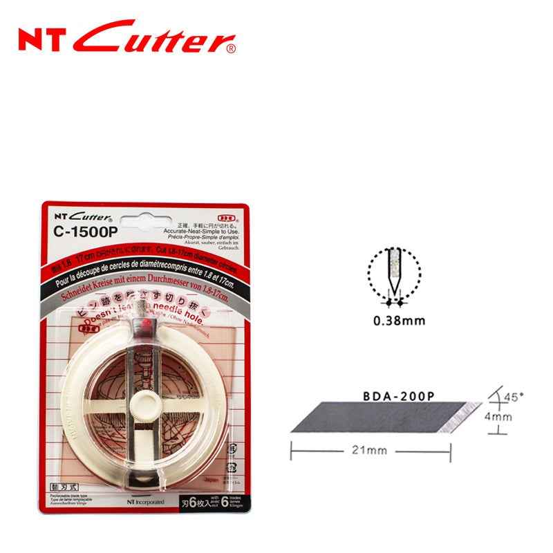 Nt Cutter IC-1500P Emporte-pièce Circulaire Réglable 1,8 à 17 Cm - Outil Découpe Précise