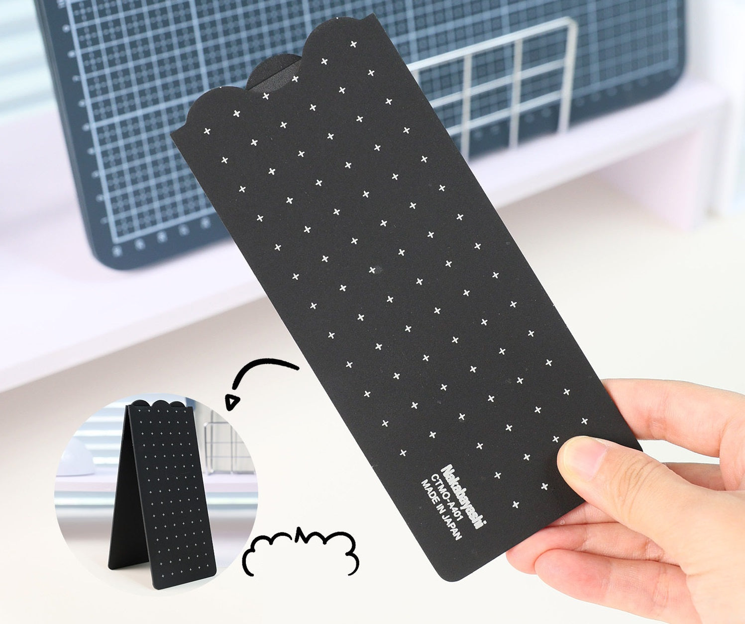 Nakabayashi CTMO-A401 Mobile Cutting Mat, Bi-Fold Type