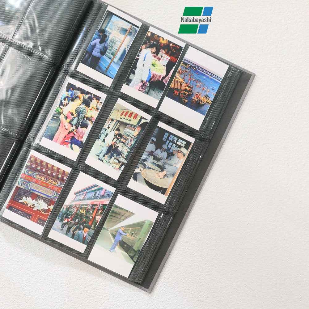 Nakabayashi Polaroid 9‑Grid Photo Album – Holds 54×86 mm 252 Photos