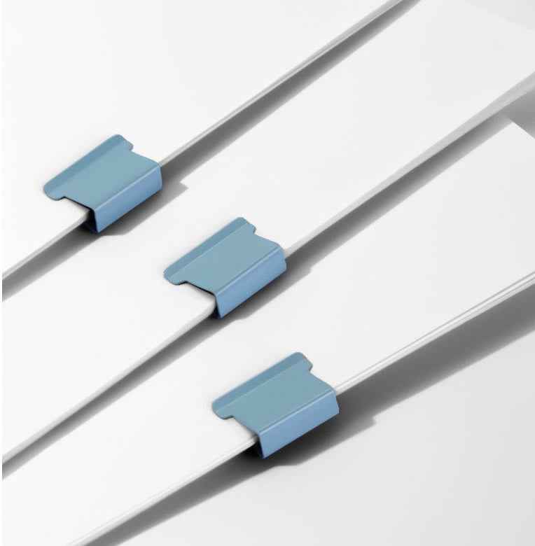 Deli Nusign Push Clip Dispenser with 100 Clips 16mm