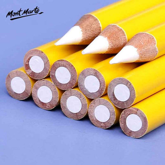Mont Marte White Charcoal Pencils,Pack of 12 - TTpen