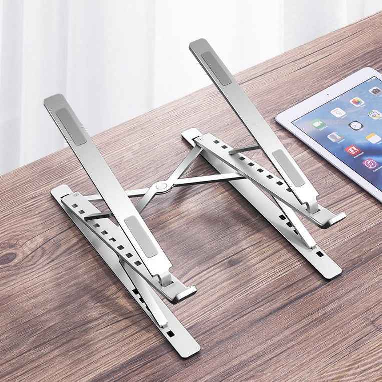 Aluminum Adjustable Portable Foldable Laptop Stand for 10"-17" Laptop Tablet