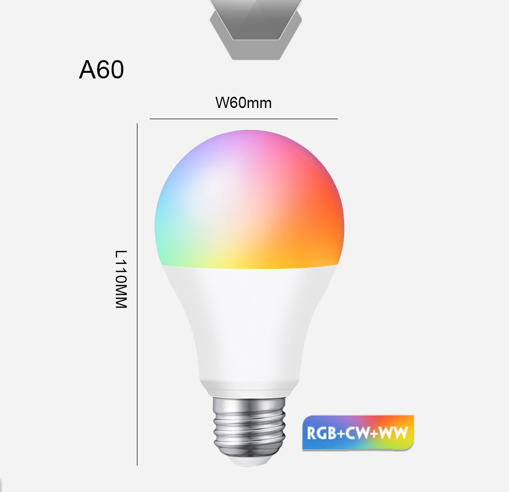 Tuya Smart LED Bulb E27 9W, WiFi & Bluetooth RGB Color Changing Light