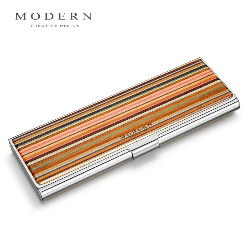 MODERN Stainless Steel Hand-Polished Mirror Pencil Case