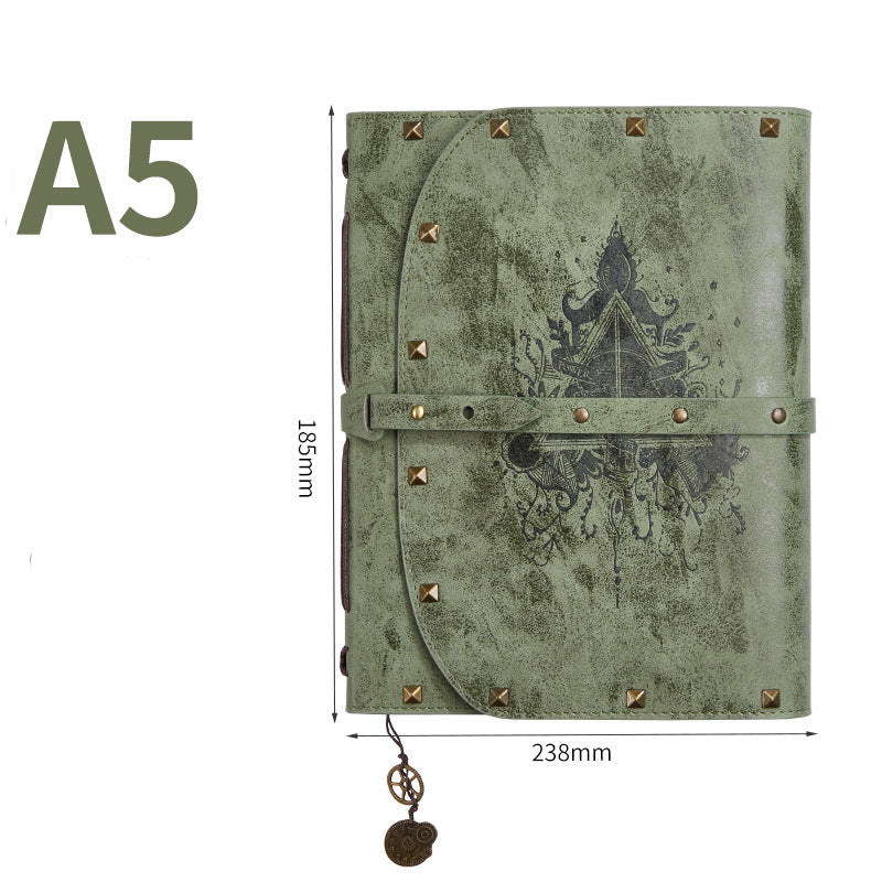 Harry Potter Vintage A5 Notebook | PU Leather Cover | 290 Pages Green