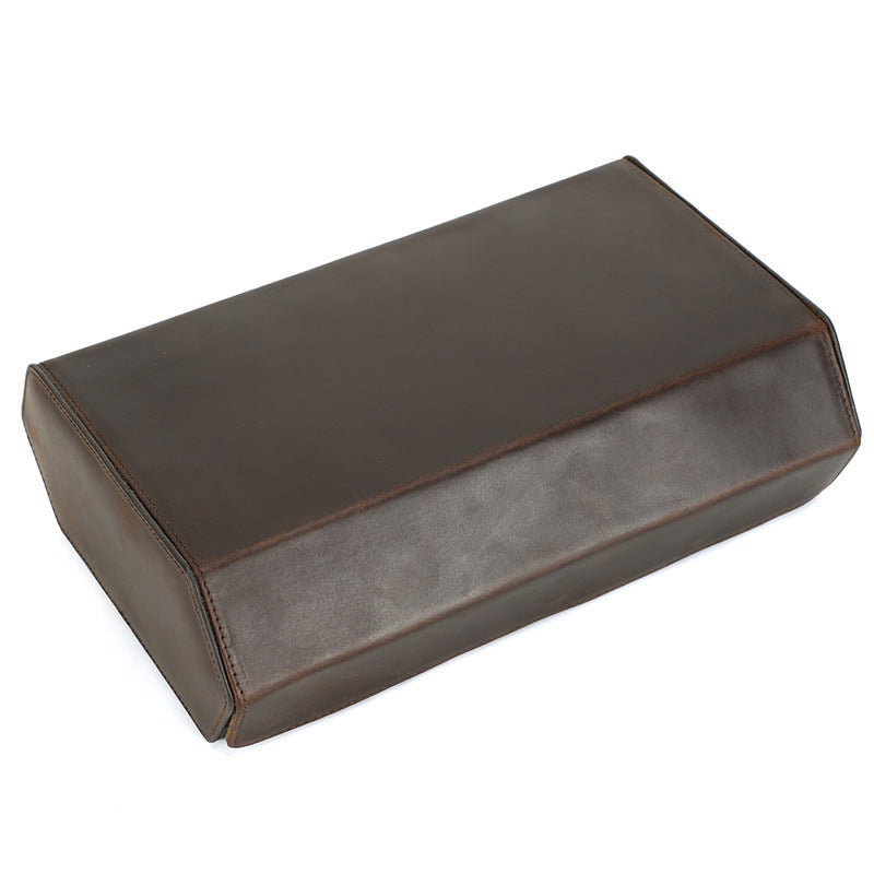 8-Slot Vintage Watch Box – Handcrafted Leather Watch Display & Storage Case