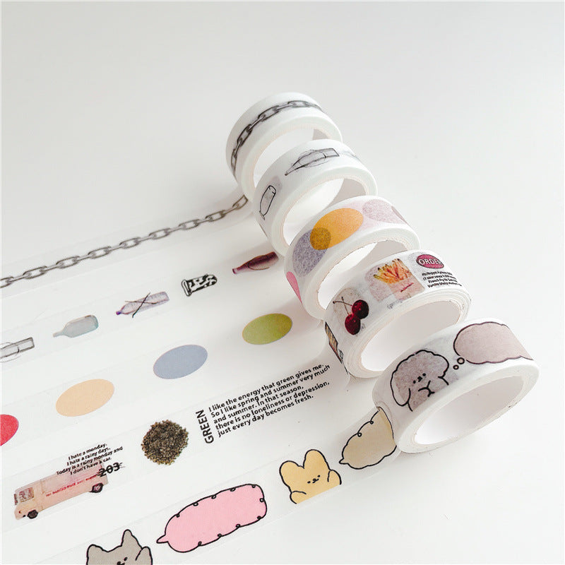 Ins Style Washi Tapes 5 Pack