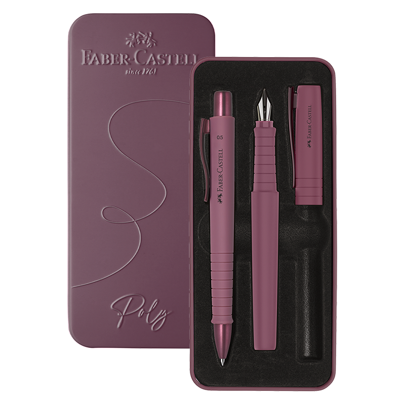 Füllfederhalter Business Pen Set – Medium Feder, Violett, Elegantes Schreibgerät Mit Tintenpatronen