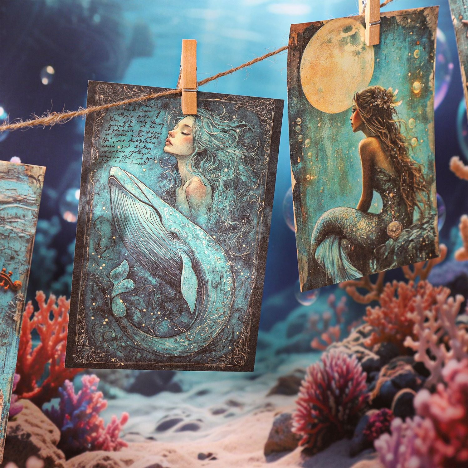 Mermaid Diary Scrapbook Paper Set - 180 Sheets