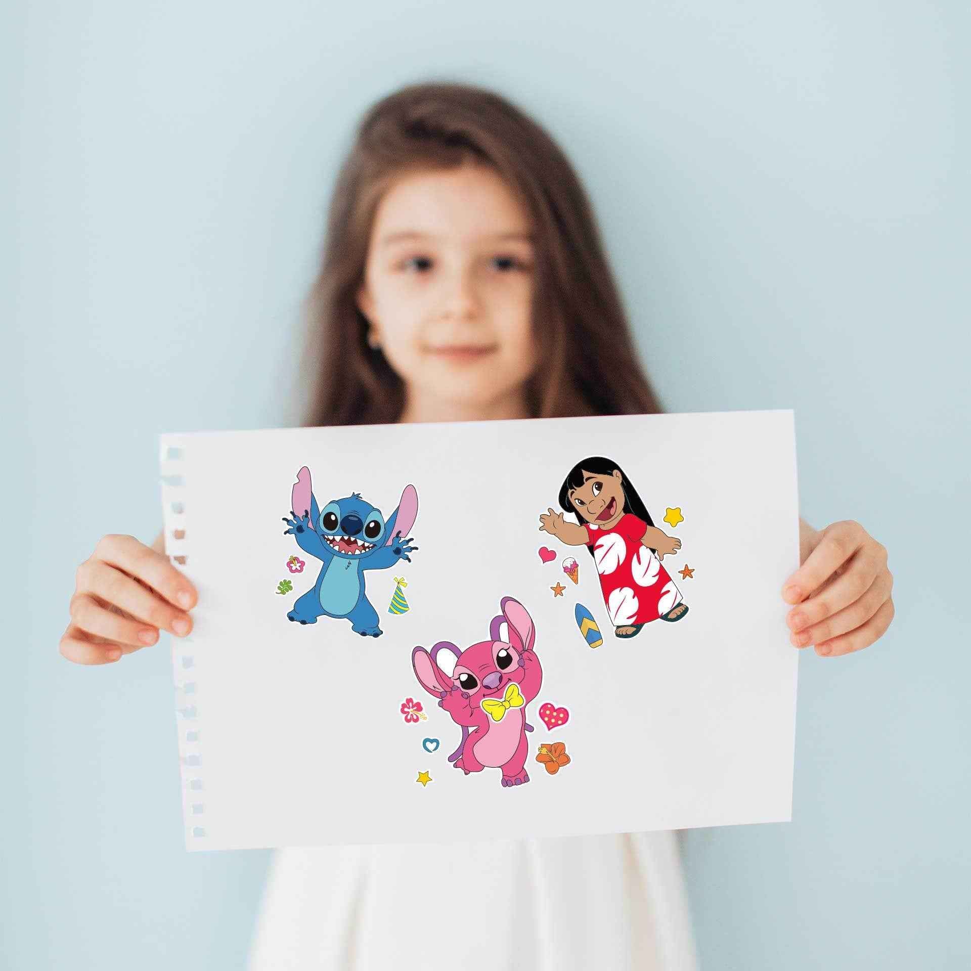 Make a Face Lilo & Stitch Stickers for Kids 32 Sheets