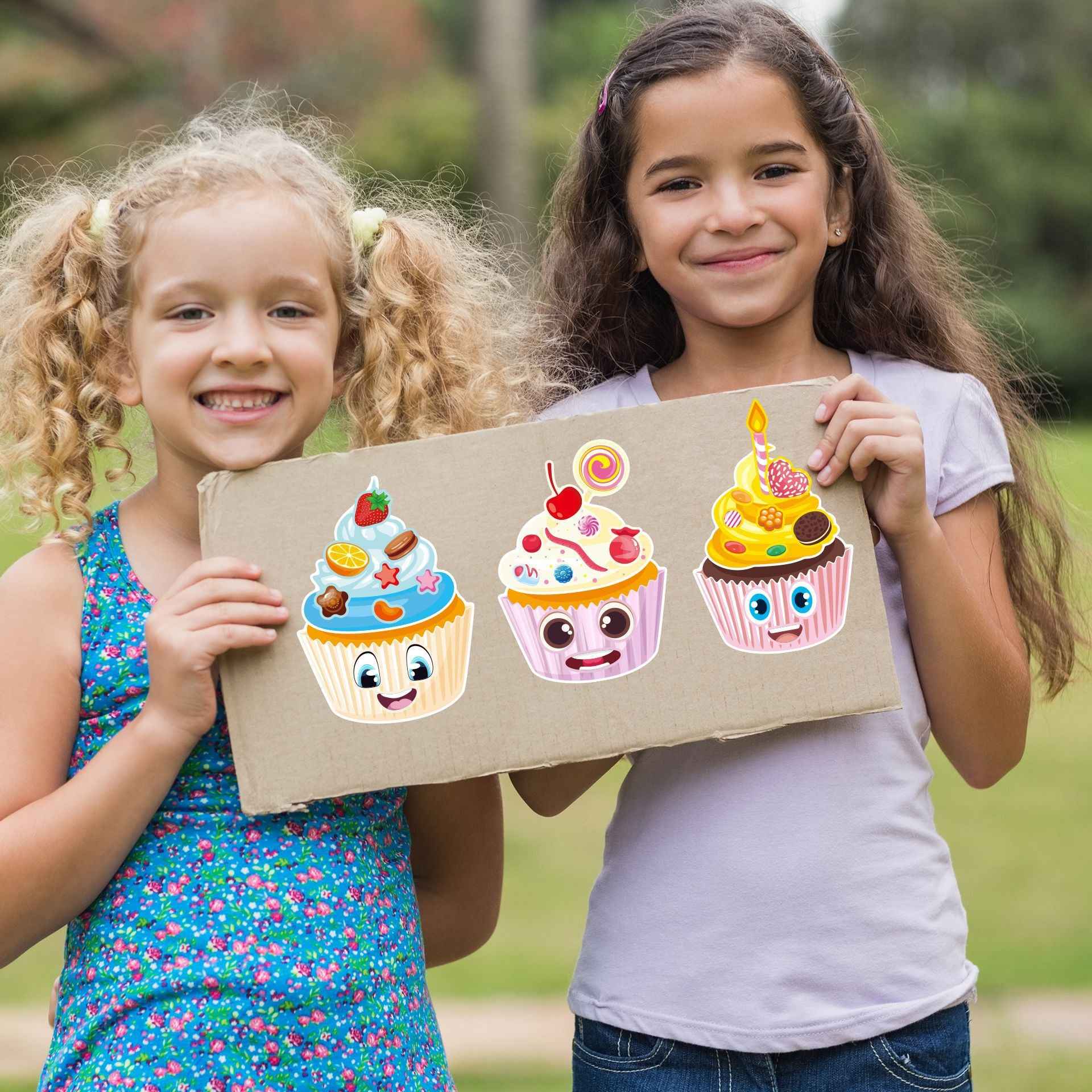 Make a Face Ice Cream Stickers for Kids 24 Sheets