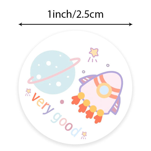 1000pcs Space Astronauts Stickers,1 inch