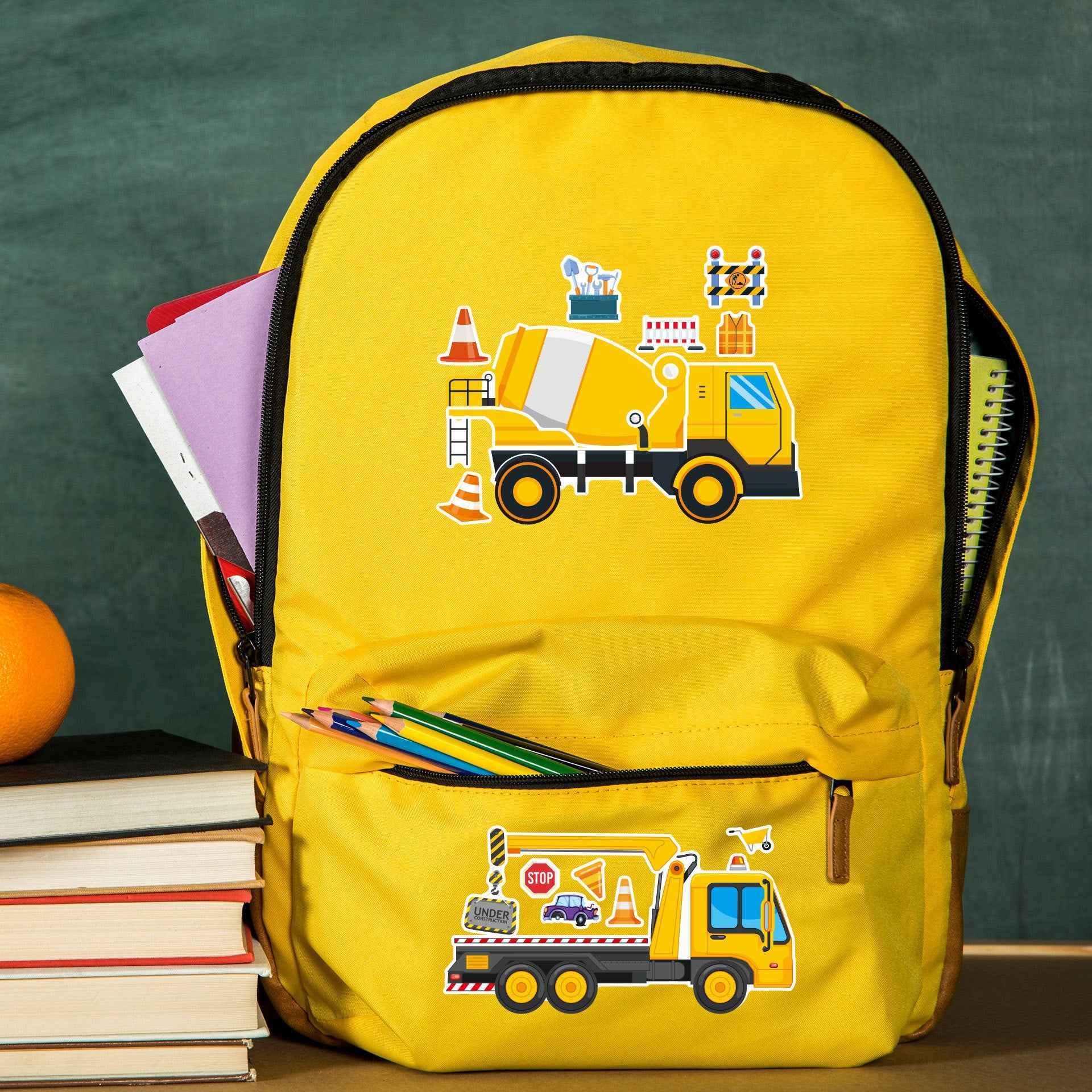 Make a Face Engineering Vehicle Stickers for Kids 24 Sheets