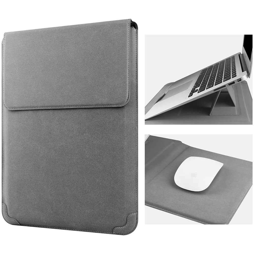PU Leather Sleeve Case with Stand MacBook Air 13 14 inch