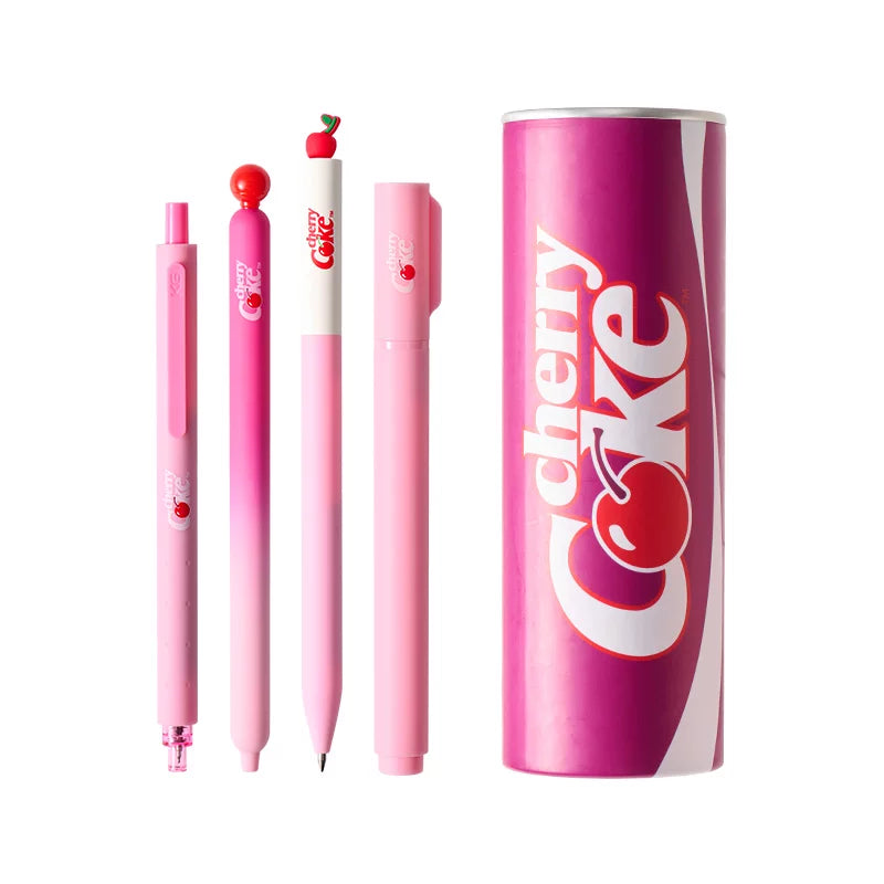 KACO Cherry Coke Gel Pen Highlighter Set 4-Piece Set