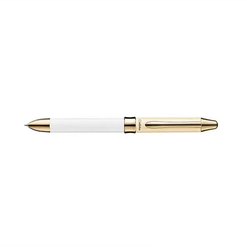 Pentel Cielina Multi-Function Pen | 0.5mm Black & Red Ballpoint + Mechanical Pencil | 3-in-1 White