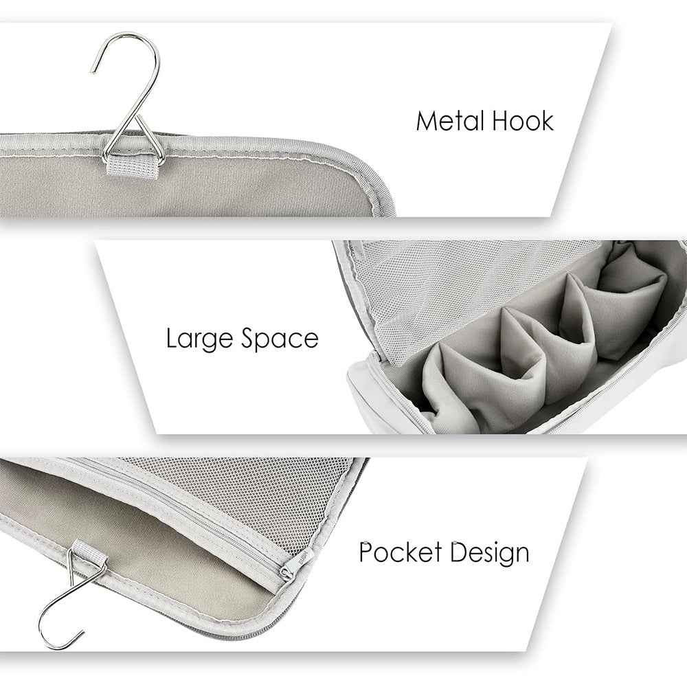 Multi-Function Hair Dryer & Curling Iron Storage Bag with Hanging Hook