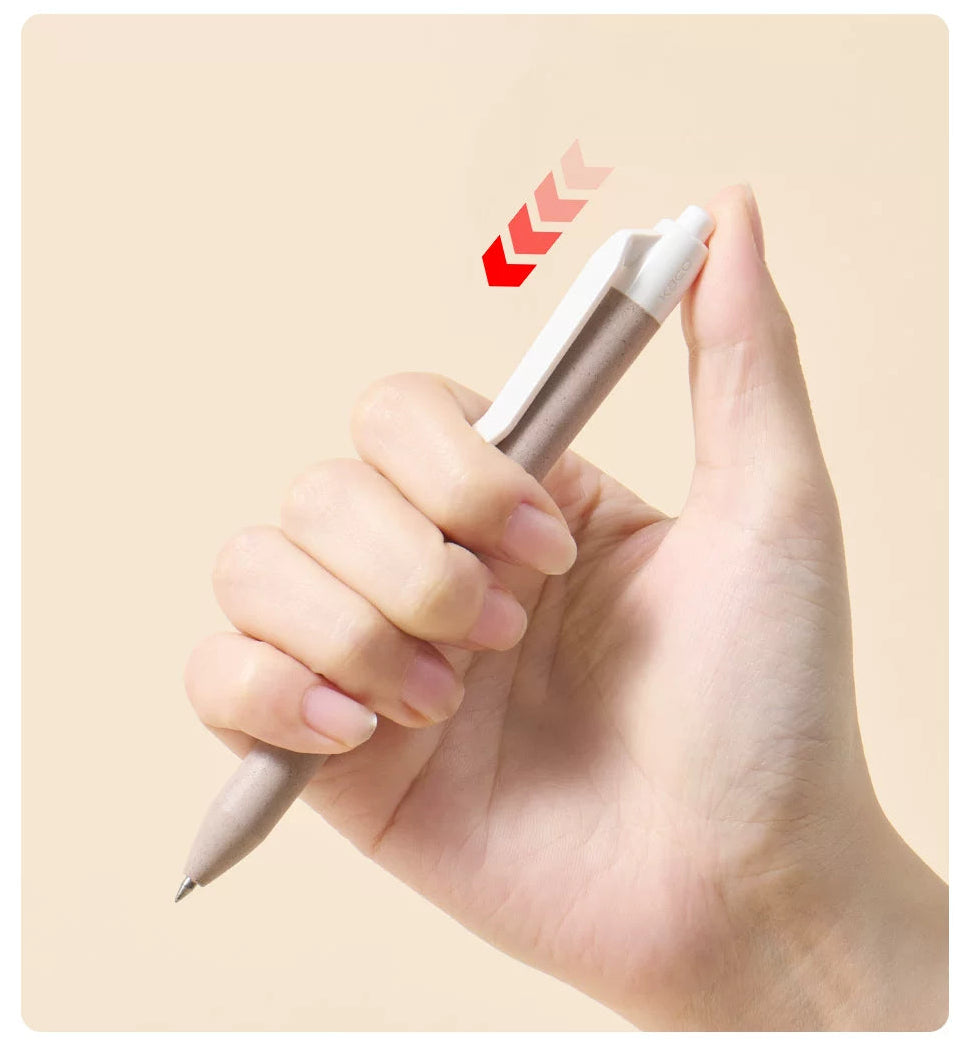 KACO TECHFLOW Eco Series Click Gel Pen Tea Residue Barrel 3-Pack