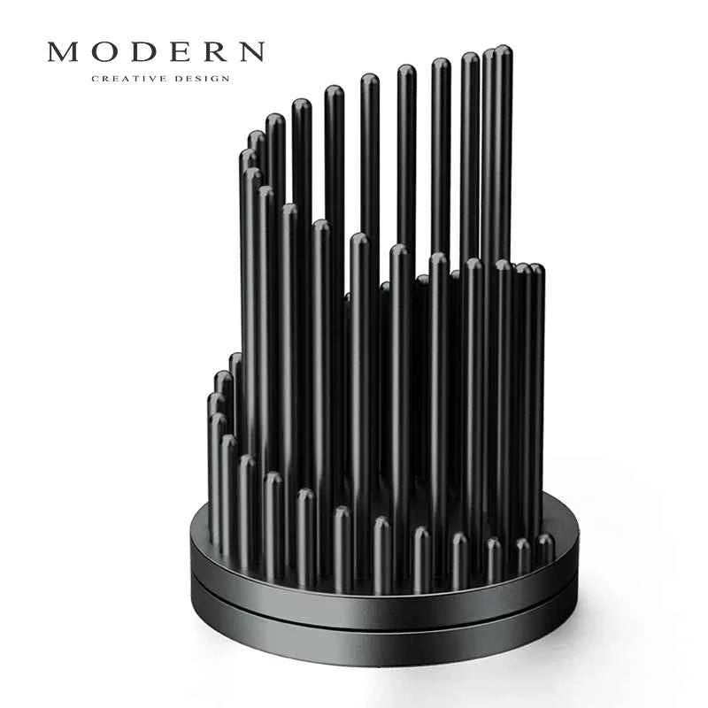 Modern Aluminum Rotating Stress‑Relief Pen Holder
