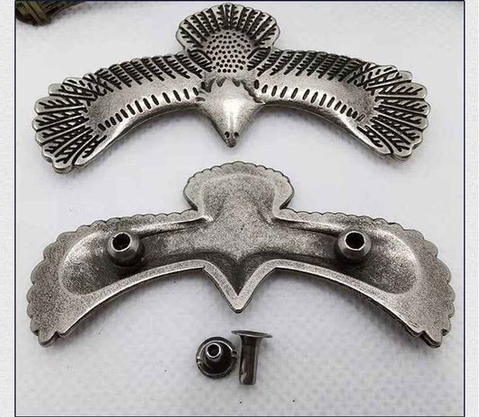 Vintage Silver Eagle Rivets – Antique Alloy Studs for Punk 40 Pack