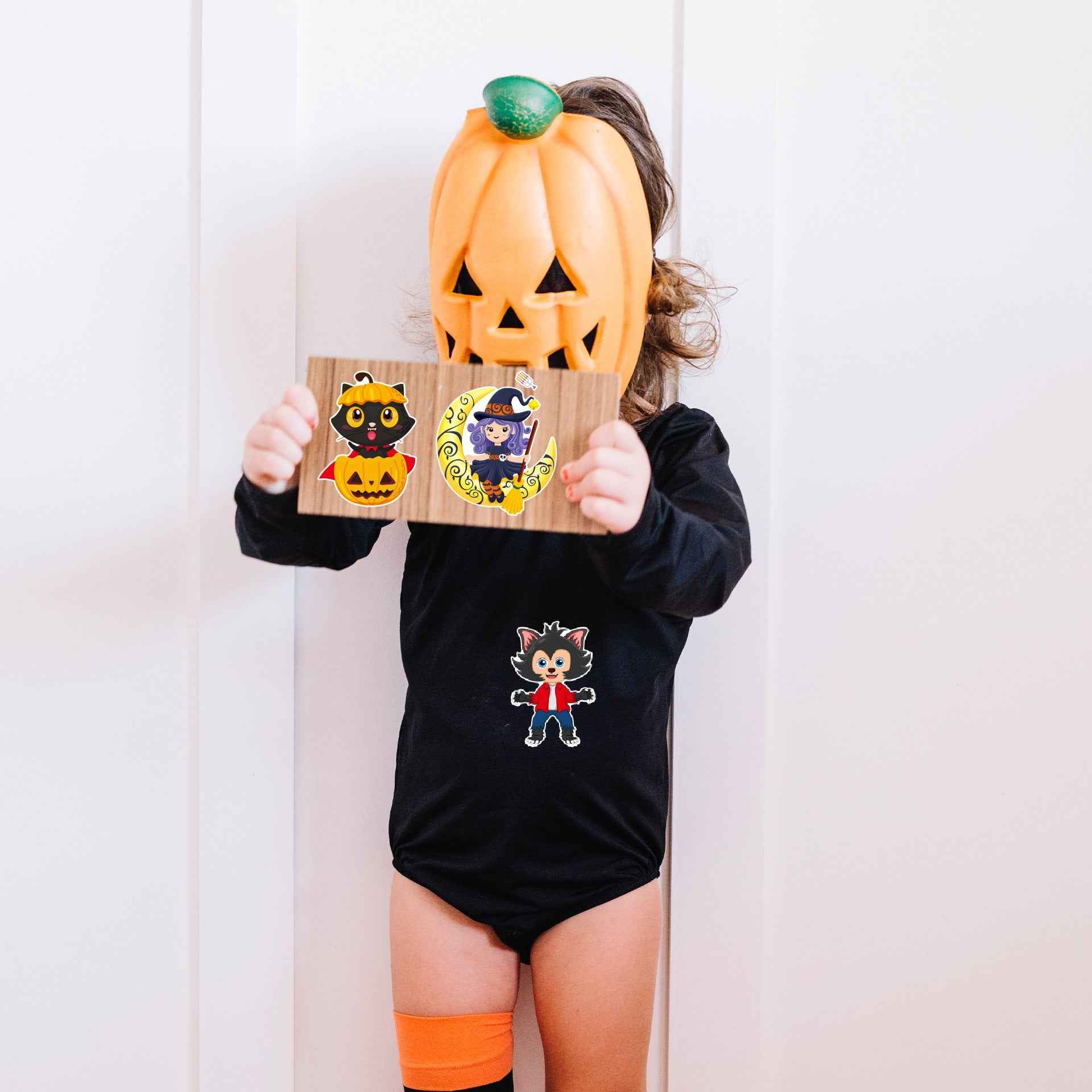 Make a Face Cartoon Spooky Halloween DIY Stickers for Kids 24 Sheets