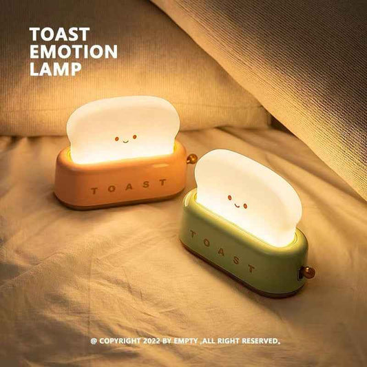 Desk Decor Toaster Lamp Rechargeable Night Light