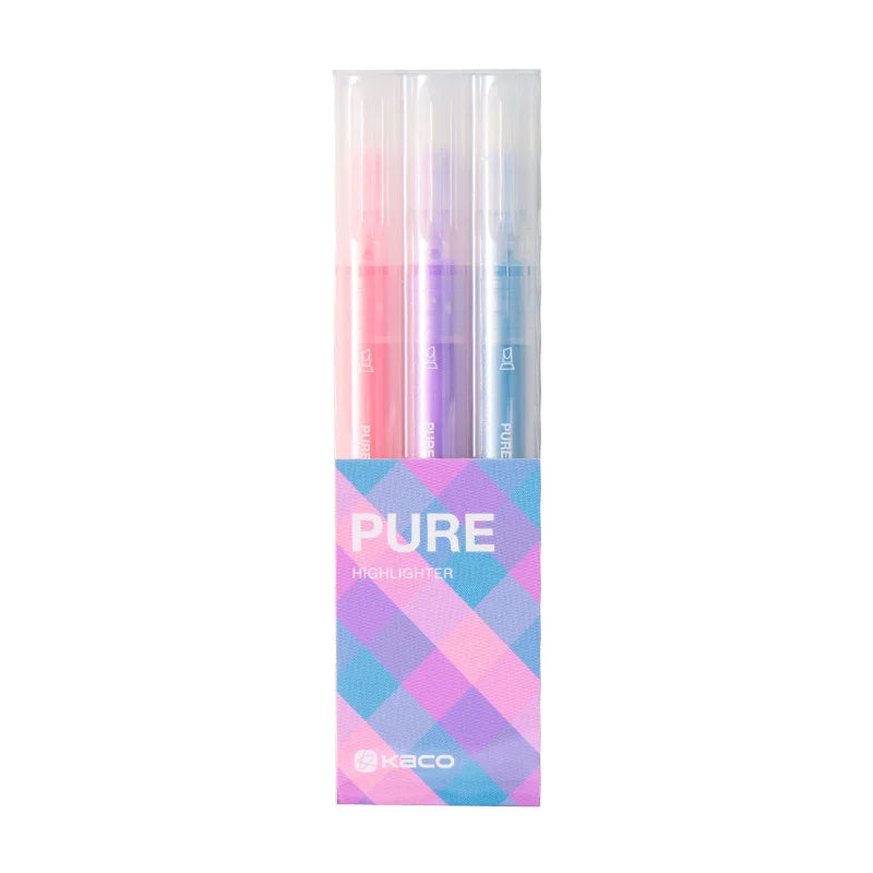 KACO PURE Highlighter Set | Candy Color Marker Pens | 6-Pack