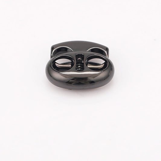 Oval Pig Nose Two-Hole Metal Spring Drawstring Cord Lock – 20Pcs