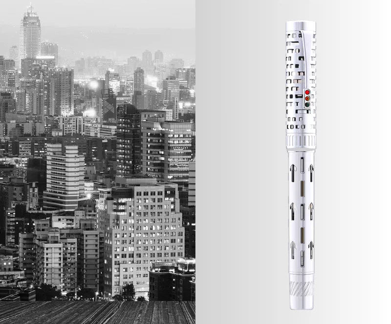 MAJOHN T6 City Light Fountain Pen – Piston Filler | Transparent Resin & Hollow Metal Body Silver Clear