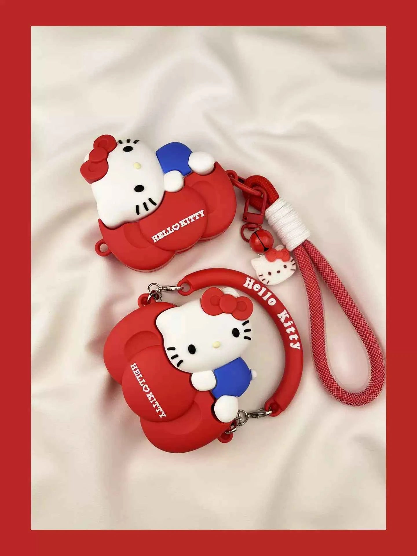 Cute Cartoon Bow Hello Kitty Apple AirPods Case