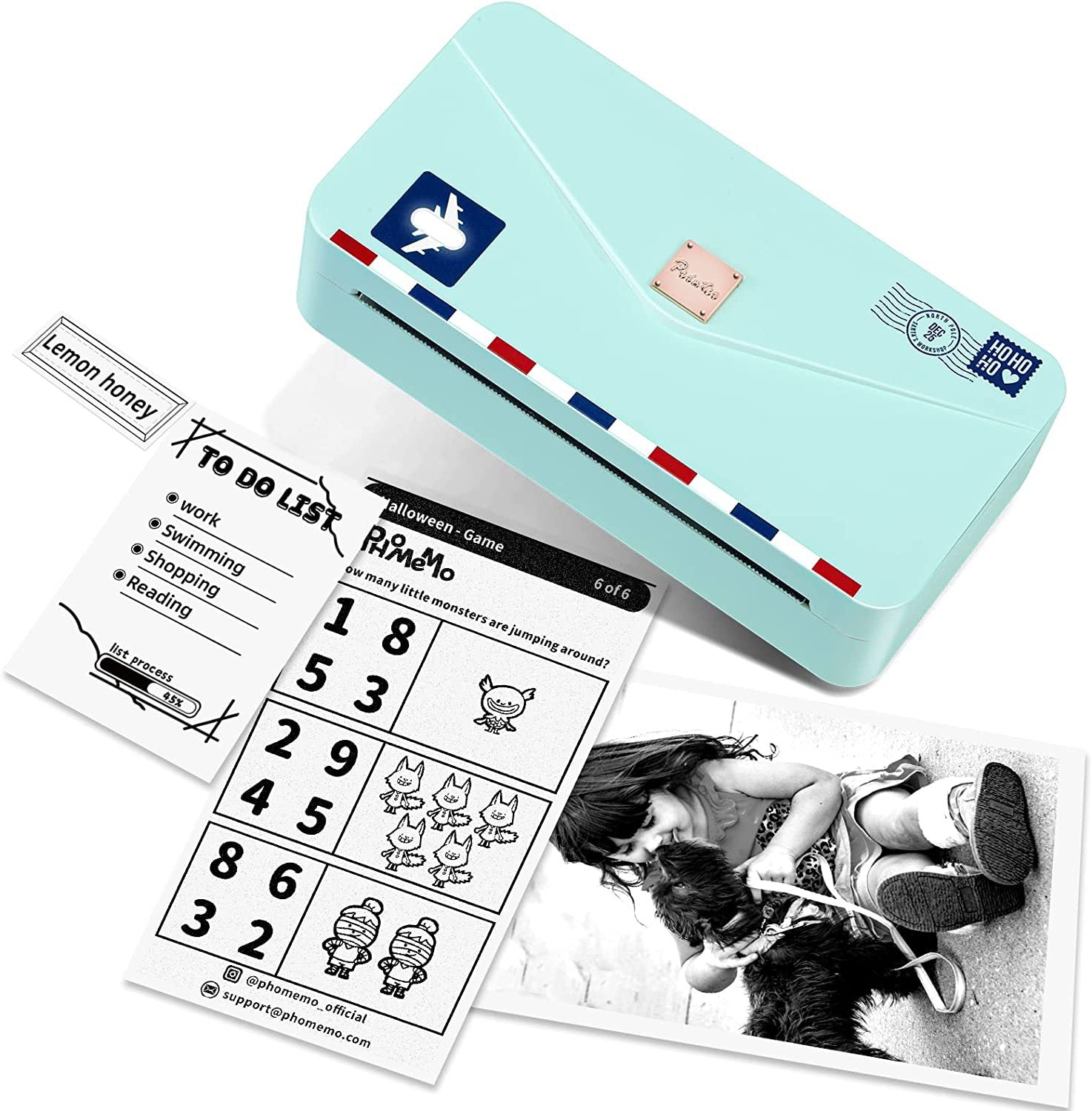 Phomemo M04AS 4 Inch Portable Thermal Printer for Photo Memo Note